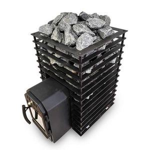 Cozy Heat Quattro Thru-Wall 12kW Wood Burning Sauna Stove 4745010348266