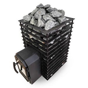 Cozy Heat Quattro Thru-Wall 12kW Wood Burning Sauna Stove 4745010348266