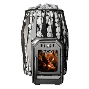 Cozy Heat OG Thru-Wall Sauna Stove Wood-Burning Sauna Stove, Up to 18kW
