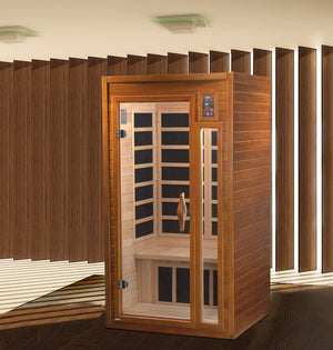 Golden Designs 1-2 Person Dynamic Barcelona Ultra Low EMF (Under 3MG) Far Infrared Sauna DYN-6106-01 Elite