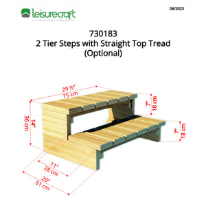 Dundalk 2 Teir Step with Straight Top Tread 730183