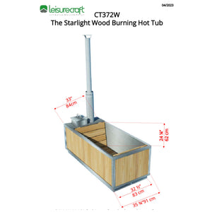 Dundalk The Starlight Wood Burning Hot Tub CT372W