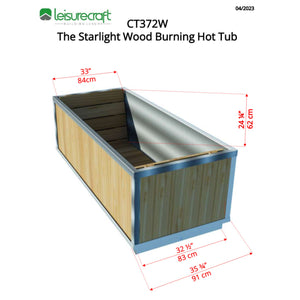 Dundalk The Starlight Wood Burning Hot Tub CT372W