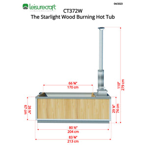 Dundalk The Starlight Wood Burning Hot Tub CT372W