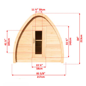 Dundalk Canadian Timber CT MiniPOD Sauna CTC77MW