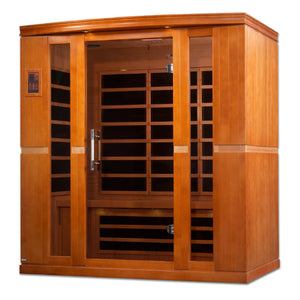 Dynamic Bergamo Elite 4-person Ultra Low EMF (Between 3-5MG) FAR Infrared Sauna (Canadian Hemlock) DYN-6440-01 Elite