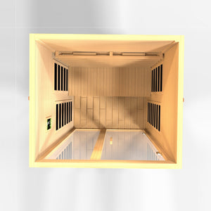 Dynamic Serena 2-Person Full Spectrum Near Zero EMF (Under 3MG) FAR Infrared Sauna (Canadian Hemlock) DYN-6229-03 FS