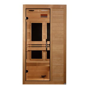 Dynamic Veneto 1-2 Person Low EMF (Between 5-10MG) Far Infrared Sauna (Canadian Hemlock) DYN-6115-05