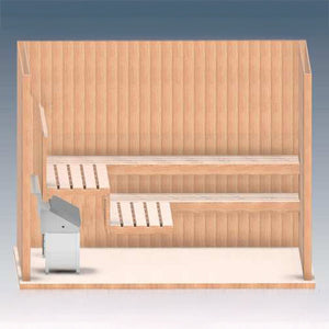 EOS Invisio Midi 208/3 Concealed Under-Bench Electric Sauna Heater, 208V/3PH, up to 12kW