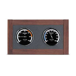 EOS Lux Climate Station Celsius Solid Wood-Framed Thermometer & Hygrometer, Celsius