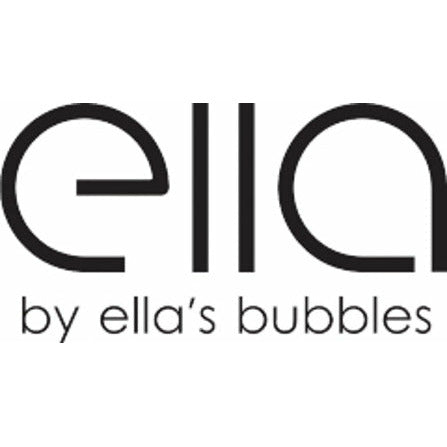 Official "ella by ella's bubbles" brand logo in black text on a white background. The word "ella" is in a large, bold, lowercase font, with "by ella's bubbles" in a smaller, thinner font directly underneath. At the bottom, the words "Authorized Retailer" are written in a bold, black, sans-serif font. All elements are centered vertically.