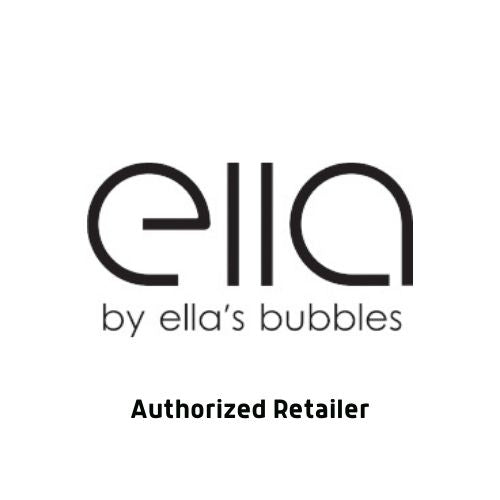 "Ella by Ella's Bubbles" logo with "Authorized Retailer" text below it, black on white background.