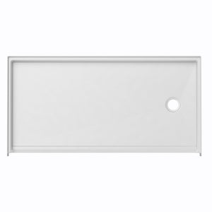 Ella's Bubbles “60″ × 30″ Roll‑In Wheelchair Accessible Shower Base – Left/Right Drain ELB6030 BF 1.0