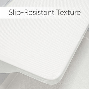 Ella's Bubbles Heavy‑Duty Oversized Bariatric Rectangular Corner Shower Seat with Stainless Steel Frame RECT-SEAT