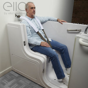 Ella's Bubbles Mount & Clip Seat Belt for Walk‑In Tub Stability or Molded Shower Seat