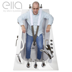 Ella's Bubbles Mount & Clip Seat Belt for Walk‑In Tub Stability or Molded Shower Seat