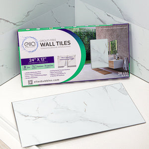 Ella's Bubbles “12″ × 24″ Grout‑Free T&G Shower Wall Tile TGSW