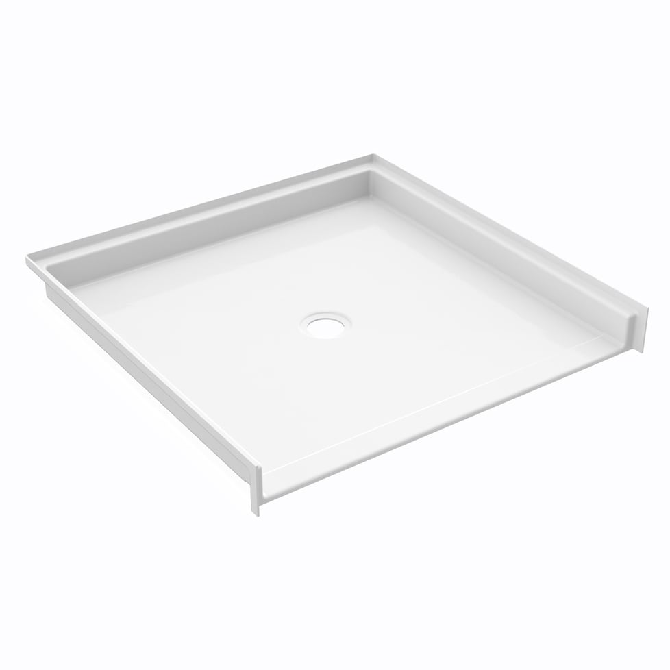 Ella's Bubbles “48″ × 37″ Roll‑In Wheelchair Accessible Shower Pan – Center Drain ELB4836 BF .875 C