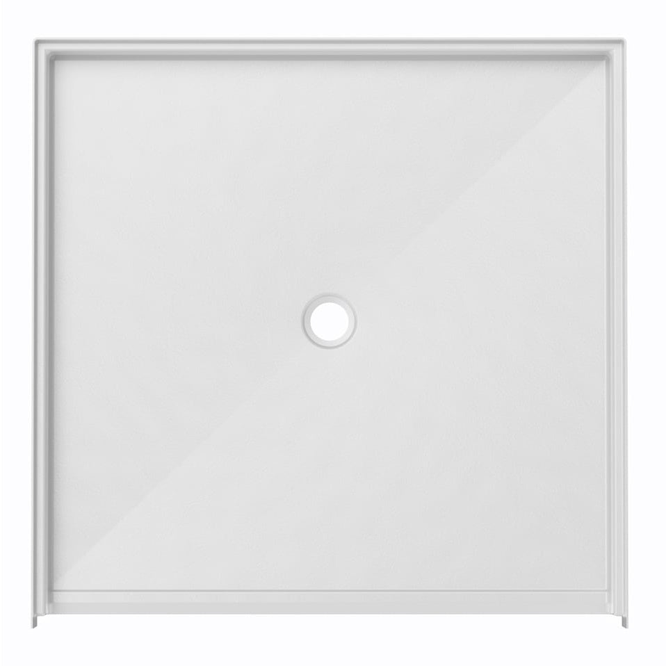 Ella's Bubbles “50.25 x 50.125″ Roll-in Barrier Free Shower Base – Center Drain ELB5050 BF 1.0 C
