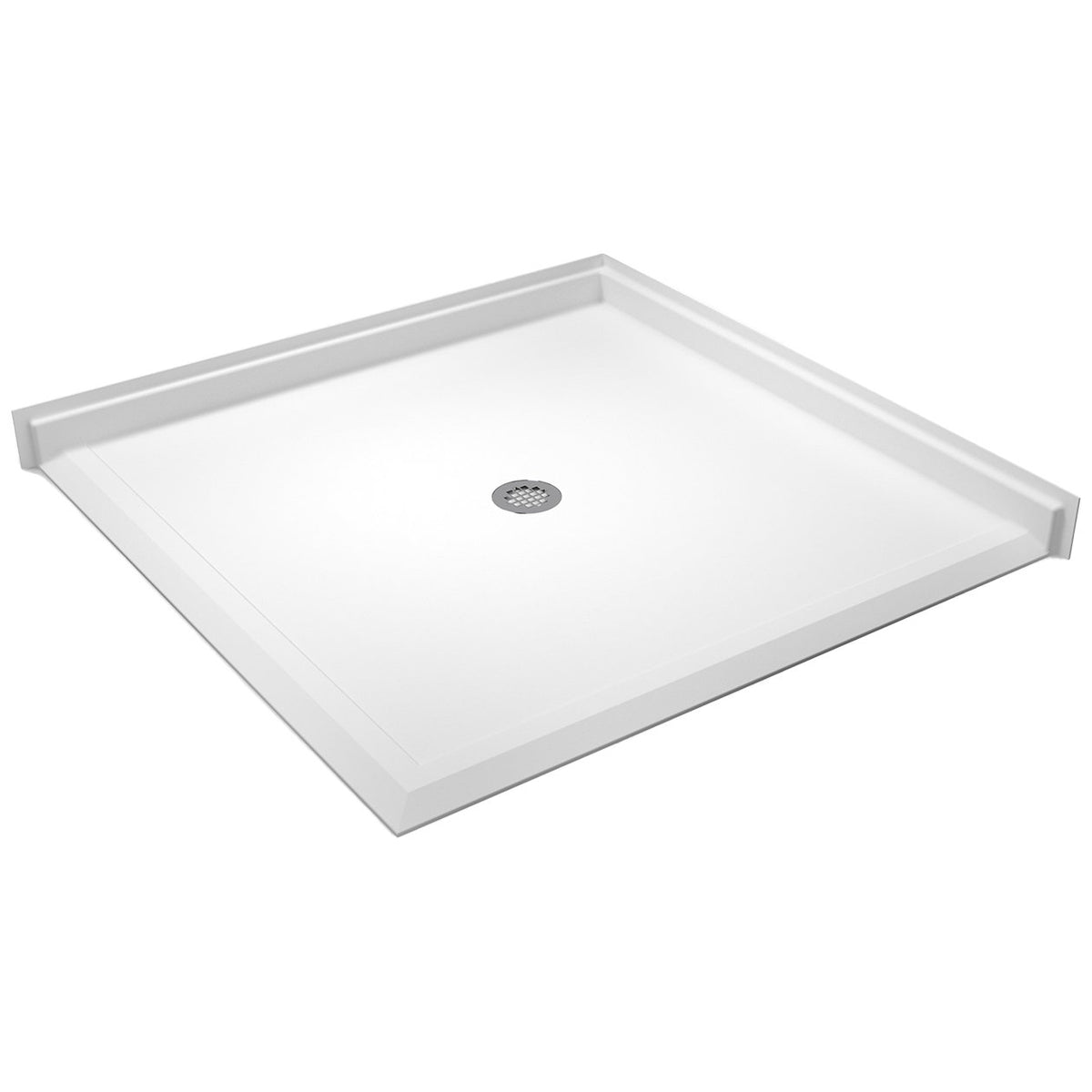 Ella's Bubbles “50″ × 50″ Roll-in ADA Compliant Shower Base 50×50 – Center Drain ELB4848 BF DE C