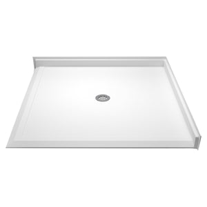 Ella's Bubbles “50″ × 50″ Roll-in ADA Compliant Shower Base 50×50 – Center Drain ELB4848 BF DE C