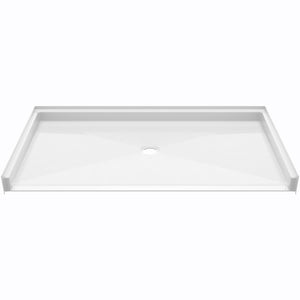 Ella's Bubbles “60″ × 32″ Residential Roll‑In Accessible Shower Pan – Center Drain ELB6033 BF .75 C