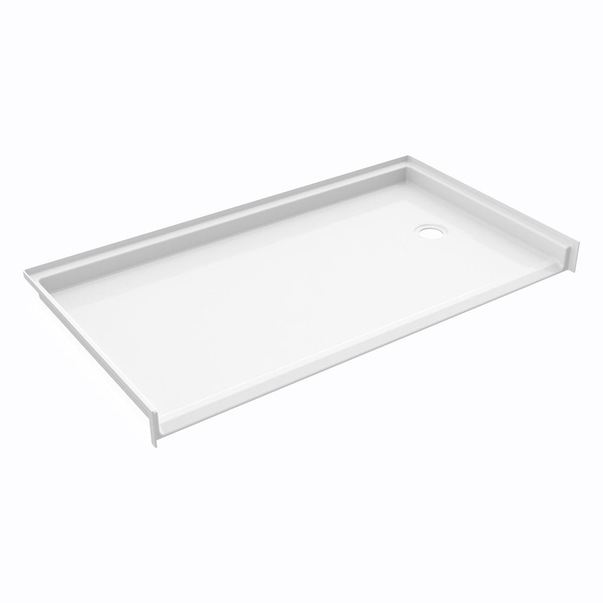 Ella's Bubbles 60″ × 32″ Roll‑In Wheelchair Accessible Shower Pan – Left/Right Drain ELB6033 BF 1.0