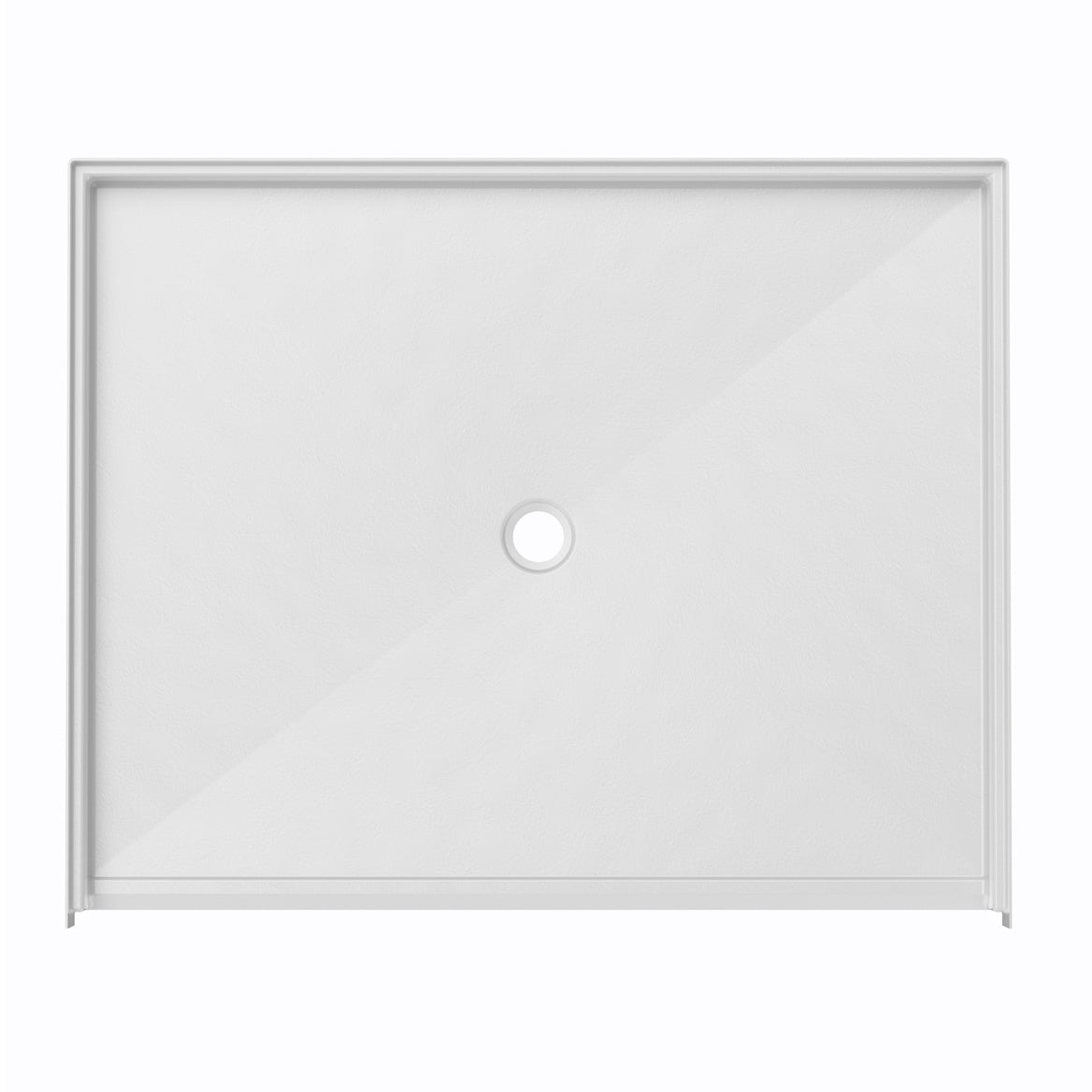 Ella's Bubbles “60″ × 48″ Roll‑In Wheelchair Accessible Shower Base – Center Drain ELB6048 BF 1.125 C