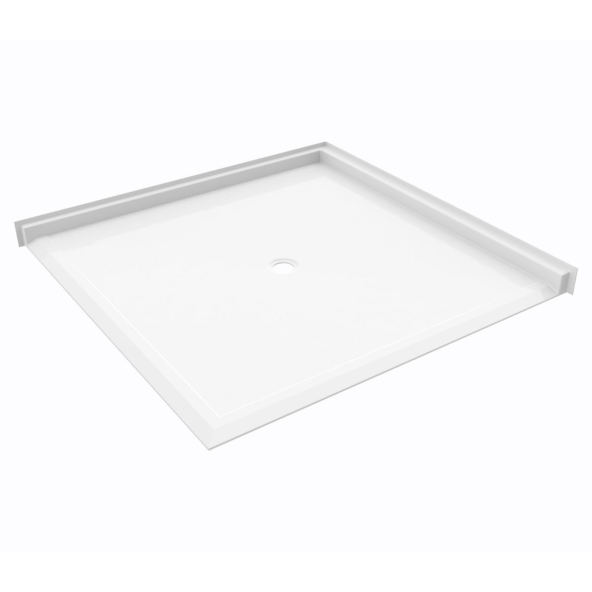 Ella's Bubbles “60 x 61″ Roll‑In Wheelchair Accessible Shower Pan - Center Drain ELB6060 BF 1.125 C