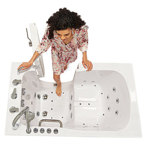 Ella's Bubbles Capri 30"x52" Acrylic Walk-In Bathtub with 5 Piece Fast Fill Faucet OA3052