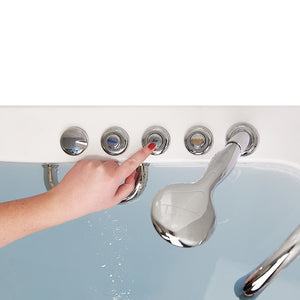 Ella's Bubbles Capri 30"x52" Acrylic Walk-In Bathtub with 5 Piece Fast Fill Faucet OA3052