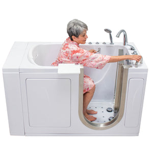 Ella's Bubbles Elite 30"x52" Acrylic Walk-In Bathtub with 5 Piece Fast Fill Faucet