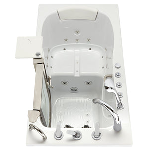 Ella's Bubbles Elite 30"x52" Acrylic Walk-In Bathtub with 5 Piece Fast Fill Faucet