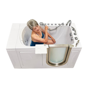 Ella's Bubbles Elite 30"x52" Acrylic Walk-In Bathtub with 5 Piece Fast Fill Faucet