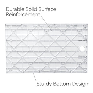 Ella’s Bubbles 32″ × 60″ Low‑Profile Reversible SMC Shower Pan SMC6032W