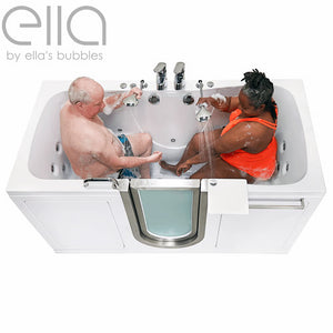 Ella's Bubbles Escape Acrylic Two Seat Walk-In Tub 36″x72″ Dual Drain Technology