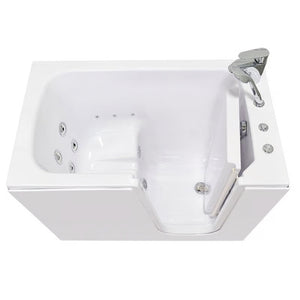 Ella's Bubbles Flow 28″x48″ Acrylic Hydro Therapy Massage Walk In Bathtub E28248