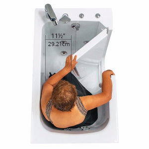 Ella's Bubbles Flow 28″x48″ Acrylic Hydro Therapy Massage Walk In Bathtub E28248