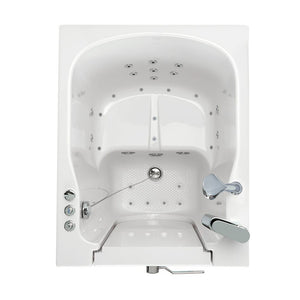 Ella's Bubbles Front Entry 32"x40" Acrylic Walk-In Bath with Outward Swing Door, 2 Piece Fast Fill Faucet