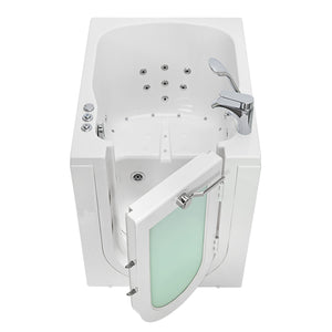 Ella's Bubbles Front Entry 32"x40" Acrylic Walk-In Bath with Outward Swing Door, 2 Piece Fast Fill Faucet