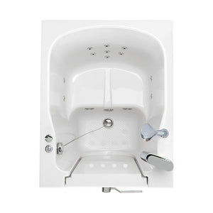 Ella's Bubbles Front Entry 32"x40" Acrylic Walk-In Bath with Outward Swing Door, 2 Piece Fast Fill Faucet
