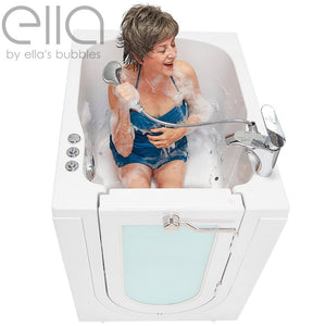 Ella's Bubbles Front Entry 32"x40" Acrylic Walk-In Bath with Outward Swing Door, 2 Piece Fast Fill Faucet