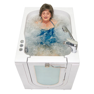 Ella's Bubbles Front Entry 32"x40" Acrylic Walk-In Bath with Outward Swing Door, 2 Piece Fast Fill Faucet