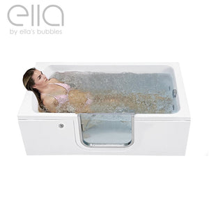 Ella's Bubbles Laydown 30x60 Walk in Bathtub with Drain LA3060