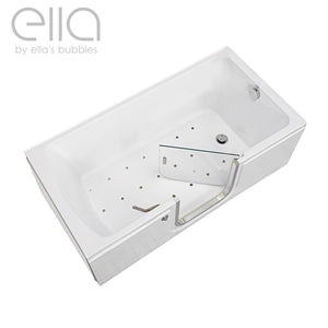 Ella's Bubbles Laydown 30x60 Walk in Bathtub with Drain LA3060
