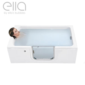 Ella's Bubbles Laydown 30x60 Walk in Bathtub with Drain LA3060