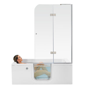 Ella's Bubbles Laydown 30x60 Walk in Bathtub with Drain LA3060