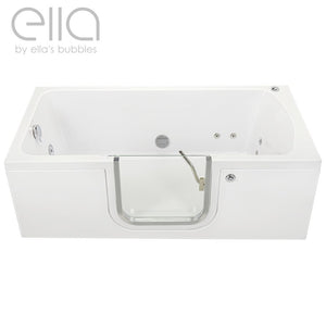 Ella's Bubbles Laydown 30x60 Walk in Bathtub with Drain LA3060