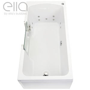 Ella's Bubbles Laydown 30x60 Walk in Bathtub with Drain LA3060