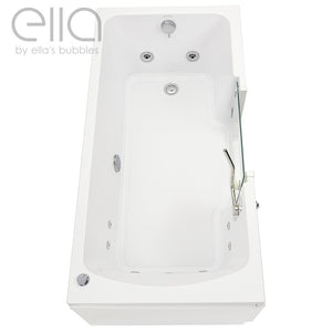 Ella's Bubbles Laydown 30x60 Walk in Bathtub with Drain LA3060